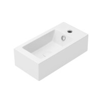 UpTrend Auris Umywalka wisząca lub nablatowa 50x25,5 cm biały połysk TR4127A