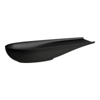Laufen Ilbagnoalessi Umywalka nablatowa 100x38 cm bez otworu na baterię czarny mat H8189747161121
