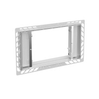 Villeroy & Boch ViConnect Zestaw montażowy do montażu zlicowanego 30 x 19 x 3 cm stal szczotkowana 922159LC