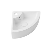 UpTrend Cherry Umywalka narożna 49x31 cm biały połysk STR4299