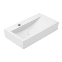 UpTrend Reno Umywalka wisząca lub nablatowa 66x37,5 cm biały połysk TR4310