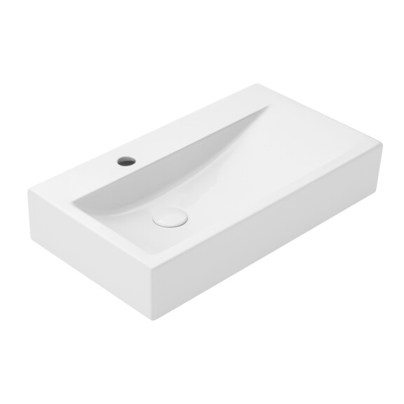 UpTrend Reno Umywalka wisząca lub nablatowa 66x37,5 cm biały połysk TR4310