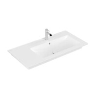 Villeroy & Boch Venticello Umywalka meblowa 100x50 cm prawa jeden otwór na baterię biały mat z powłoką CeramicPlus 4134R1RW