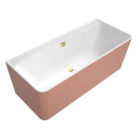 Villeroy & Boch Collaro Wanna wolnostojąca 179x79 cm przyścienna kolor zewnętrzny do wyboru/kolor wewnętrzny biały połysk z odpływem gold UBA180COR9CSBCVJ01