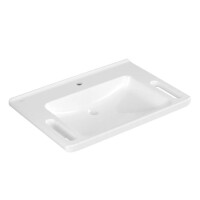 Villeroy & Boch ViCare Umywalka wisząca 80x55 cm z otworem na baterię bez przelewu biały Weiss Alpin z powłoką CeramicPlus 4A6881R1