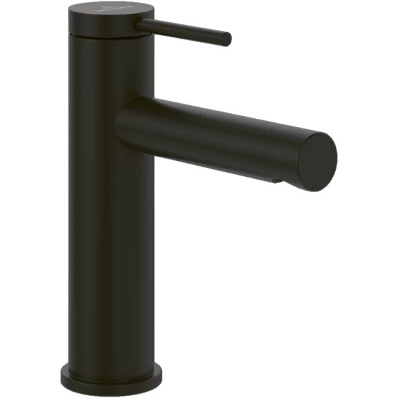Villeroy & Boch Loop & Friends Bateria umywalkowa z korkiem czarny mat TVW106102153K5
