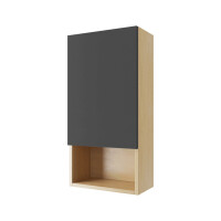 Excellent Tuto Szafka wnękowa 80x20x40 cm lewa dąb/szary MLEX.0105.400.BLGR
