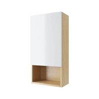 Excellent Tuto Szafka wnękowa 80x20x40 cm lewa dąb/biały połysk MLEX.0105.400.BLWH