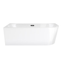 Corsan Intero Wanna narożna 160x75 cm lewa biała z wykończeniem czarnym 649346