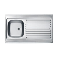 Alveus Classic 70 Zlewozmywak stalowy jednokomorowy 100x60 cm satyna 1108745