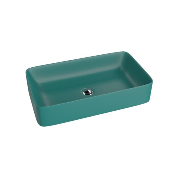 Lavita Pasana Green Umywalka nablatowa 60,5x34 cm zielony mat 5900378325925