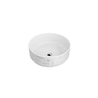 Lavita Papel Umywalka nablatowa 37 cm biały połysk 5900378326472