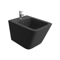 Lavita Lago Black Bidet podwieszany 48,5x34 cm krótki czarny mat 5900378310617