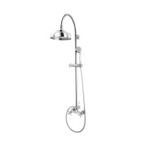 Fdesign Lacrima Zestaw prysznicowy natynkowy z deszczownicą chrom FD1-LRA-7SET1-11