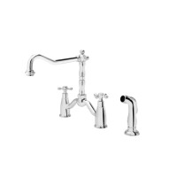 Fdesign Lacrima Bateria kuchenna z dodatkową wyciąganą wylewką chrom FD1-LRA-8-11 