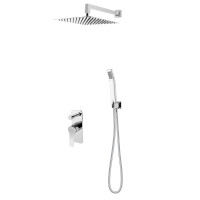 Fdesign Seppia Zestaw prysznicowy podtynkowy z deszczownicą chrom FD1-SPA-7PSET-11