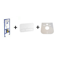 Villeroy & Boch ViConnect zestaw stelaż WC + przycisk biały + mata 92246100+92249068+LEMATA
