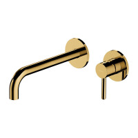 Omnires Y Bateria umywalkowa podtynkowa 21,5 cm złota Y1215HLGL