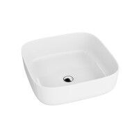 Lavita Galera Mini Umywalka nablatowa 39x39 cm biały połysk 5900378334323