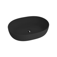 Lavita Blas Black Umywalka nablatowa 59,5x43 cm czarny mat 5900378334316