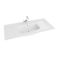 Lavita Minnesota Umywalka meblowa 121x46,5 cm biały połysk 5900378326670