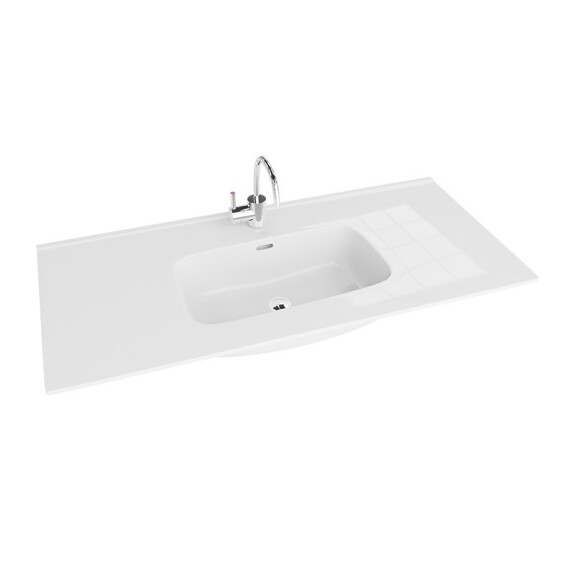 Lavita Minnesota Umywalka meblowa 121x46,5 cm biały połysk 5900378326670