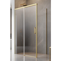 Radaway Idea Gold S1 Ścianka boczna 75x200,5 cm lewa profile złote szkło przejrzyste 387049-09-01L