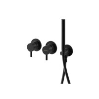 Kohlman Axel Black Bateria wannowo-prysznicowa podtynkowa czarny mat QW260AB