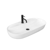 Rea Aura Umywalka nablatowa 81x41 cm biała REA-U2541
