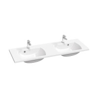 Ravak Classic II Umywalka meblowa 130x45 cm podwójna z otworem na baterię biała XJX01113000