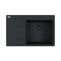 Franke Centro CNG 611-78 Zlewozmywak granitowy jednokomorowy 78x50 cm czarny mat 114.0693.564
