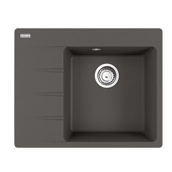 Franke Centro CNG 611-62 Zlewozmywak granitowy jednokomorowy 62x50 cm lewy łupkowy szary 114.0716.330