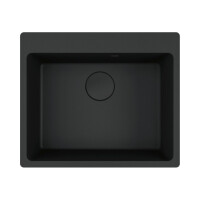 Franke Maris MRG 610-54 Zlewozmywak granitowy jednokomorowy 59x50 cm czarny mat 114.0693.579