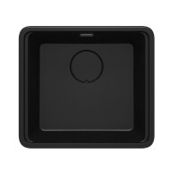 Deante Momi Zlewozmywak granitowy jednokomorowy 50x45 cm czarny mat ZKM_N10A