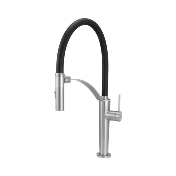 Deante Corda Bateria kuchenna elastyczna wysoka titanium BRC_D72M
