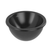 Villeroy & Boch Loop & Friends Umywalka podblatowa 39 cm z przelewem czarna Pure Black z powłoką CeramicPlus 4A5100R7
