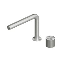 QuadroDesign Stereo Bateria umywalkowa hydroprogresywna stal nierdzewna szczotkowana 1607AS