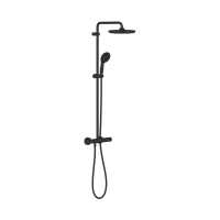 Grohe Vitalio Start System 250 Zestaw prysznicowy termostatyczny natynkowy z deszczownicą matte black 266772431