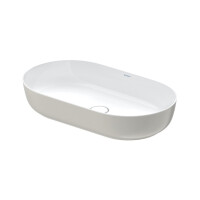 Duravit LUV Umywalka nablatowa 70x40 cm szlifowany spód biały/szary satynowy 0379702300