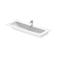Duravit ME by Starck Umywalka meblowa 123x49 cm z otworem na baterię biały Alpin z powłoką WonderGliss 23611200001
