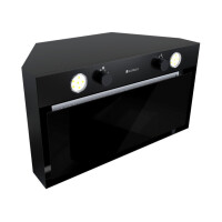 Globalo Design 60.2 Floweri Okap do zabudowy czarny FLOWERI_60_2_BLACK
