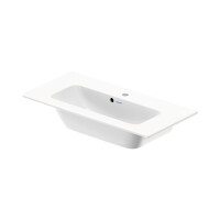 Duravit ME by Starck Umywalka meblowa 83x40 cm z otworem na baterię biały Alpin z powłoką WonderGliss 23428300001