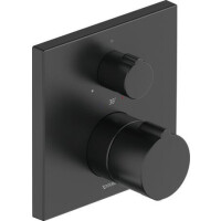 Duravit C.1 Bateria prysznicowa termostatyczna podtynkowa czarny mat C14200015046