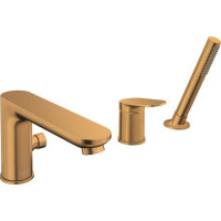 Duravit Wave Bateria nawannowa 3 otworowa brąz szczotkowany WA5260000004