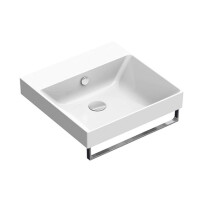 Catalano New Zero Umywalka wisząca nablatowa lub wpuszczana w blat 50x50 cm biała 150ZP00/0120500001