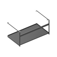 Catalano Premium Konsola wisząca do umywalki 75,3x43 cm czarny mat 5ST80GRNS/0258800022