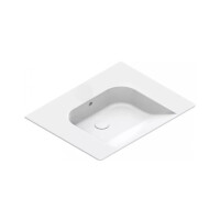 Catalano Comfort Umywalka wisząca 70x55 cm bez otworu na baterię biały połysk 170HE00/0920700001