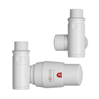 Radox Valves RX-10T Zawór termostatyczny lewy traffic white mat 9016M VT-RX-10T.001M.L