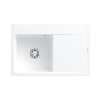 Villeroy & Boch Subway Style 45 Zlewozmywak ceramiczny jednokomorowy 78x51 cm lewy Biały Alpin z powłoką z CeramicPlus 334801R1