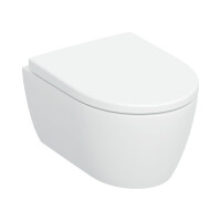 Geberit iCon Zestaw Toaleta WC krótka TurboFlush bez kołnierza + deska wolnoopadająca biały 503.048.00.1